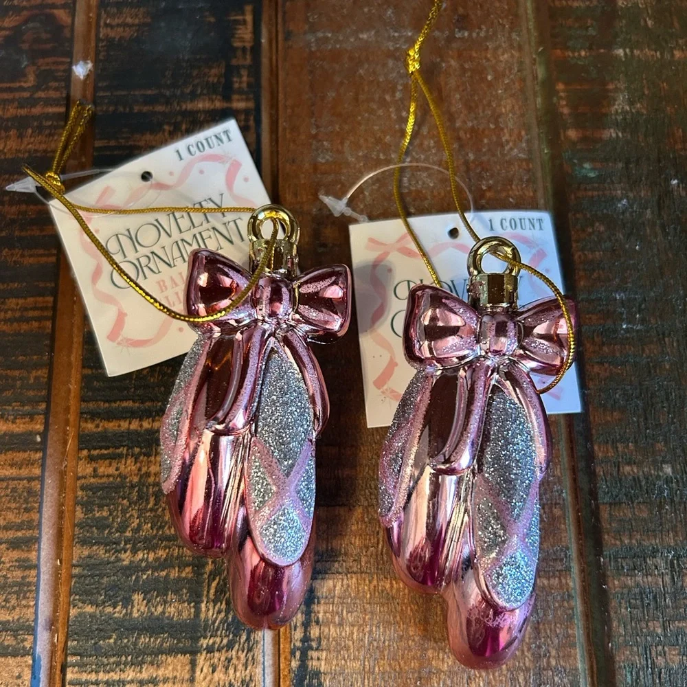 Target Bullseye Playground Pink Ballet Slipper Ornaments Set Christmas 2025 NEW